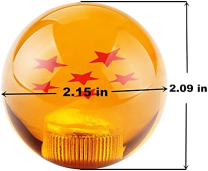 DEWHEL Durable Acrylic 4 Star Dragon Manual Shift Knob M12x1.25 M10x1.5 - Image 2