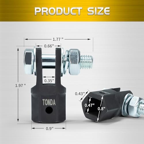 TONDA Scissor Jack Drill Adapter, 1/2 in Drive, 13/16 in Lug Wrench - Image 2