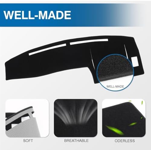 KUST Black Dash Cover for Toyota Tacoma 1998-2002 2003 2004 Left Hand Driving - Image 4