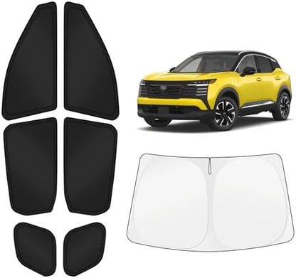 KUST Car Window Shades for Nissan Kicks 2025-2026 Windshield Sun Shade Side by KUST