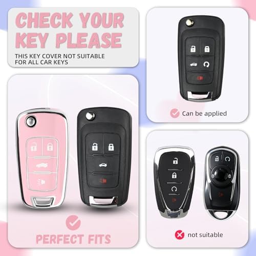 for Chevy Key Fob Cover, Premium Soft TPU Full Protection Key Cover - Image 2