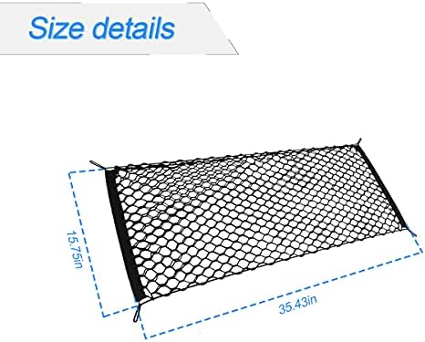 Adjustable Elastic Car Trunk Cargo Net, 35.4"x15.8" - Image 2