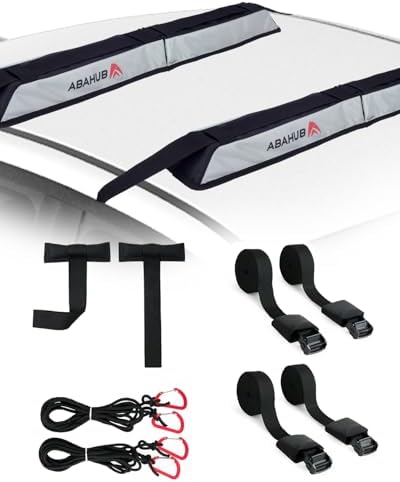 Abahub Kayak Roof Rack Soft Roof Rack Pads by AbahubDirect