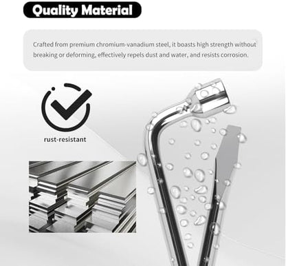 Aokdom L-Type 19mm Lug Wrench for Car, Dual-Head Heave Duty Lug Nut Wrench - Image 3