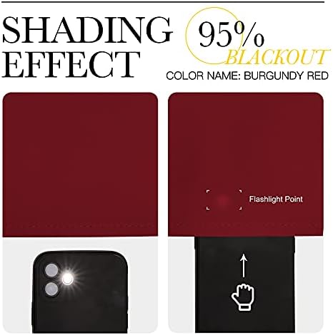 NICETOWN Christmas Burgundy Red Blackout Drapes - Image 5