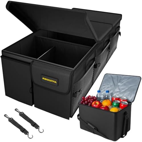 MIKKUPPA Trunk Organizer with Lid - 95L Car Organizer with Cooler by MIKKUPPA