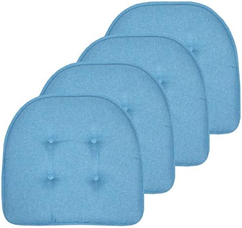 Sweet Home Collection Chair Cushion Memory Foam Pads Tufted Slip Non Skid by SweetHomeCollection