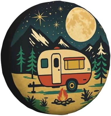 Spare Tire Cover Happy Campers Wheel Covers Weatherproof Universal Wheel by Unknown