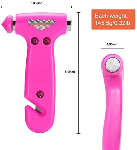 THINKWORK 3-in-1 Pink Car Safety Hammer Gift - Image 3