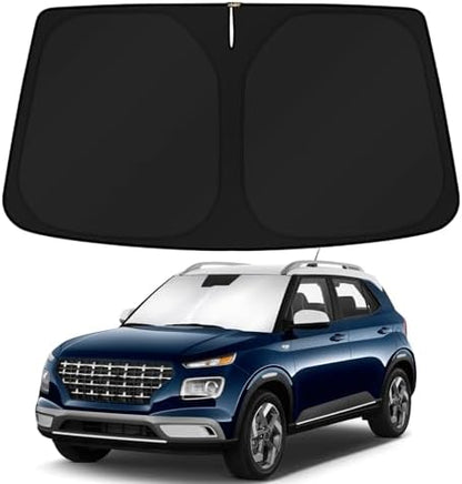 KUST Windshield Sun Shade for 2020-2024 2025 Hyundai Venue Accessories Custom by KUST