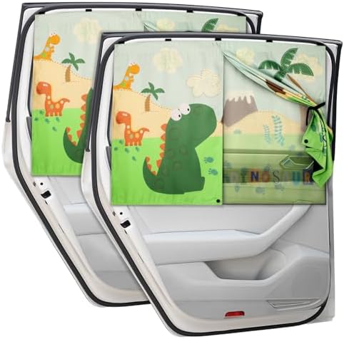 Car Window Shades with Cute Patterns, Auto Sunshades Sunglare/UV Blocker by DIZA100