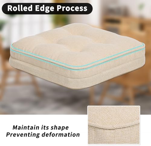GOFORIT Tufted Shredded Memory Foam Chair Pads，Kitchen Chair Cushions - Image 3