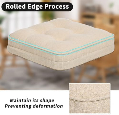 GOFORIT Tufted Shredded Memory Foam Chair Pads，Kitchen Chair Cushions - Image 3