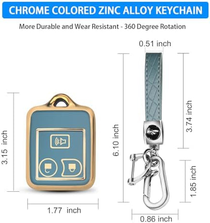 QBUC for Ford 3 Buttons Key Fob Cover - Image 3