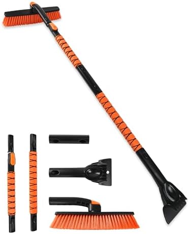 59" Ice Scrapers for Car Windshieldand Extendable Snow Brush by BFONS