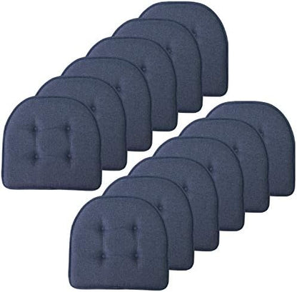 Sweet Home Collection Chair Cushion Memory Foam Pads Tufted Slip Non Skid by SweetHomeCollection