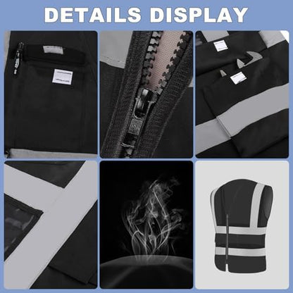 XPCARE Reflective Safety Vests For Women Men, High Visibility Security Vest - Image 3