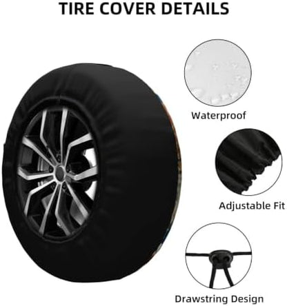 Bohemia Spare Tire Cover Waterproof Wheel Cover 14 Inch Universal Fit - Image 5