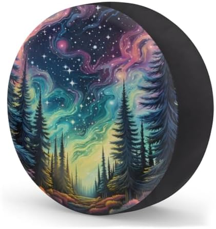 Galaxy Spare Tire Cover 14in Spare Wheel Covers Tire Storage Cover - Image 2