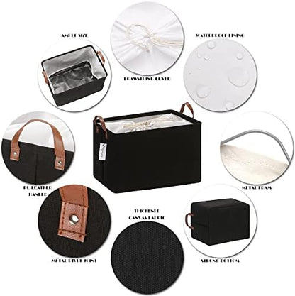 Hinwo 31L Large Canvas Storage Bin - Image 4