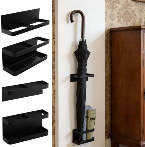Bitray Umbrella Stand Holder Metal Wall Mounted Umbrella Stand - Image 4