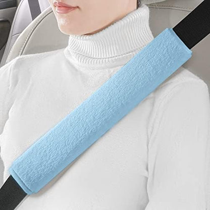 LACDL Extra Long Seatbelt Cover Super Soft Furry by LeadingAComfortableDrivingLife