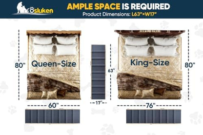 2026 Upgraded Dog Ramp for Bed, Dog Ramps for High Beds Car, High Traction - Image 2