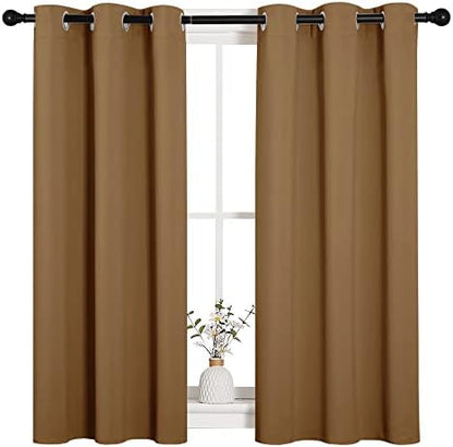 NICETOWN Sleek Blackout Curtains, 2 Panels, W34 x L45 -Inch - Image 2