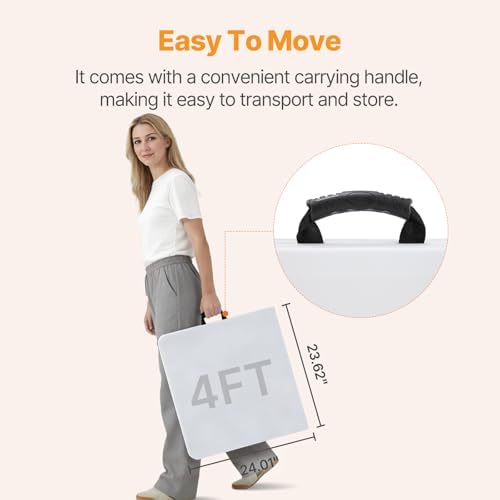 NEWBULIG 4 FT Foldable Table - Image 4
