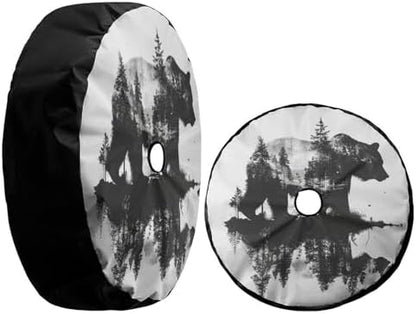 Delerain Bear and Tree Spare Tire Cover - Image 3