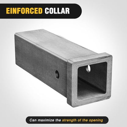 Nilight Hitch Adapter 1-1/4" x 6" Combo Bar Trailer Receiver Tube | Weld-on Raw - Image 5