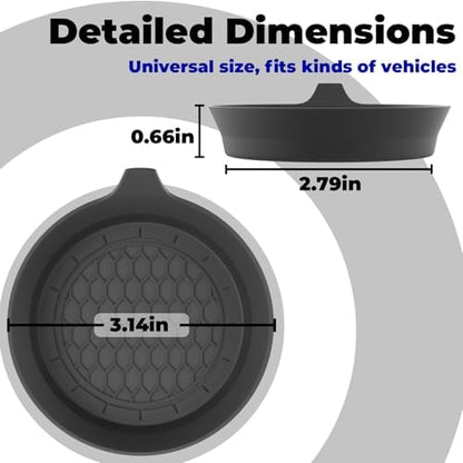 4 PCS Car Cup Coasters, Cup Holder Coaster - Image 2