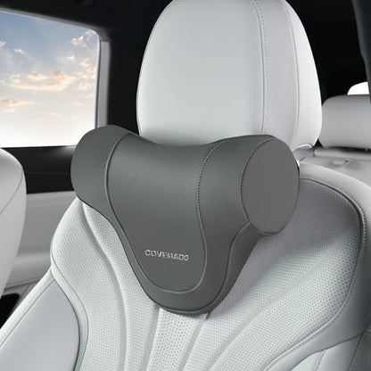 Coverado Car Headrest Pillow, Ergonomic Memory Foam Car Neck Pillow by COVERADOAUTO