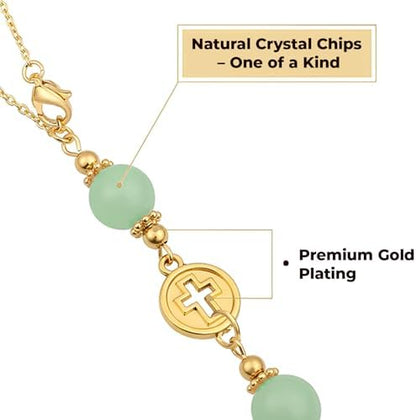Crystal Cross Car Charm for Rearview Mirror, Car Mirror Hanging Accessories - Image 4