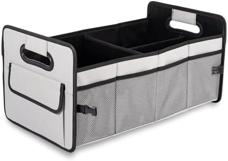 JiatuA Car Trunk Organizer, Collapsible Car Organizers and Storage Grey by JiatuA