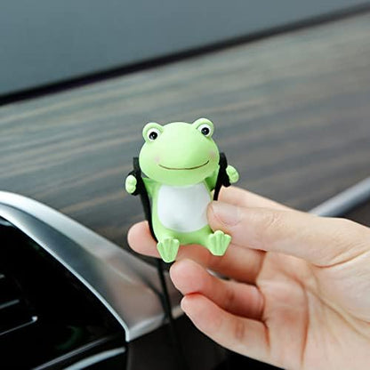 YGMONER Cute Swinging Frog Car Rear View Mirror Hanging Accessories Funny Car - Image 2