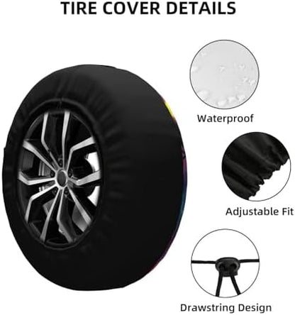 Cats Eat Pizza Spare Tire Cover - Image 2