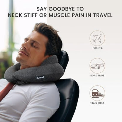 Keemall Upgraded Premium Inflatable Travel Neck Pillow - Image 5
