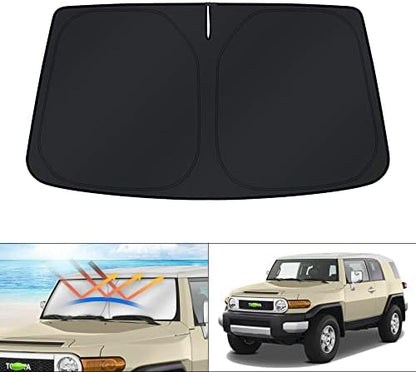KUST Windshield Sun Shade for Toyota FJ Cruiser 2007-2014 Window Accessories by KUST