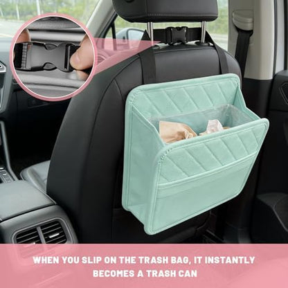 Car Seat Back Organizer, Waterproof Leather Auto Backseat Storage Pocket - Image 5