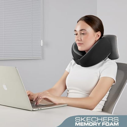 Skechers Memory Foam Neck Pillow, Comfortable & Breathable Travel Pillow - Image 4