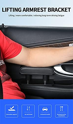 JEYODA Car Armrest Pad, Left Elbow Support, General Leather Booster Pad - Image 6