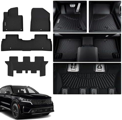 Floor Mats for KIA Sorento 2020 2019 2018 2017 2016 Accessories 4PCS Floor by WAYIDSS