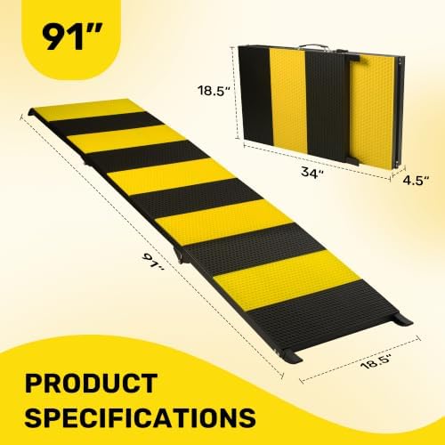 Heeyoo 91" Extra Long Dog Ramp for Car SUV Truck - Image 2