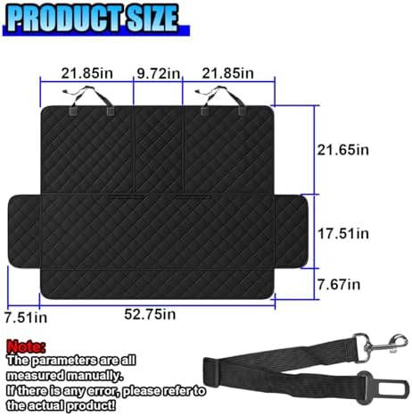 Waterproof Dog Car Seat Cover, Non-Slip Scratchproof Pet Car Back Seat Protector - Image 2