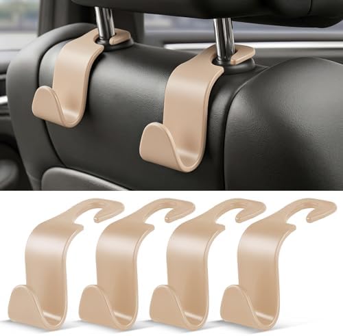 SINGARO 4 Pack Car Seat Headrest Hooks, Vehicle Back Seat Hanger Storage by SINGARO