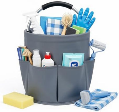 Portable Cleaning Caddy with Handle, Foldable Supply Organizer-dark Gray by Unknown
