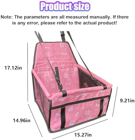 Pet Car Seat, Waterproof Oxford Dog Car Booster Seats - Image 2