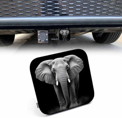 Elephant Car Towing Hitch Covers Wildlife African Elephants 2" Receiver Hitch by Beabes
