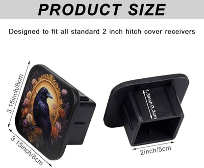 Trailer Hitch Cover 2 Inch Square Receiver Hitch Cover Rubber Tube Plug - Image 2